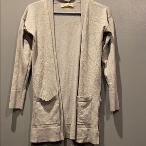 Long Cardigan with Crisscross on Sides